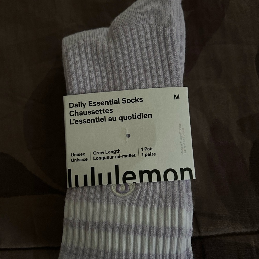 lululemon athletica Soft Gray Crew Socks